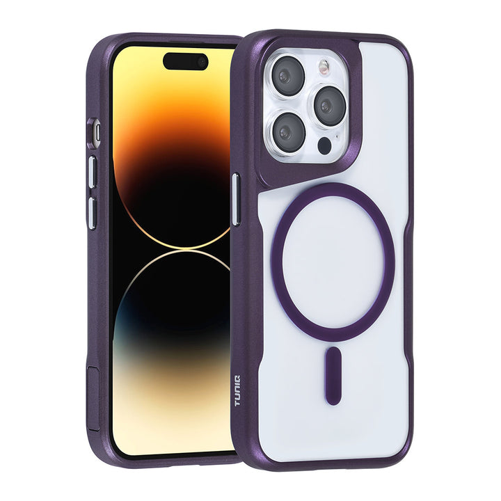 TUNIQ iPhone 14 Pro Backcover hoesje Magsafe silicone - Paars-Hoesjes-Ilumina Benelux