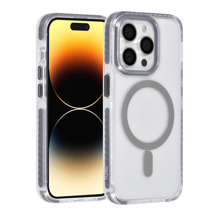 TUNIQ iPhone 14 Pro Backcover hoesje neck cord - magsafe - Grijs-Hoesjes-Ilumina Benelux