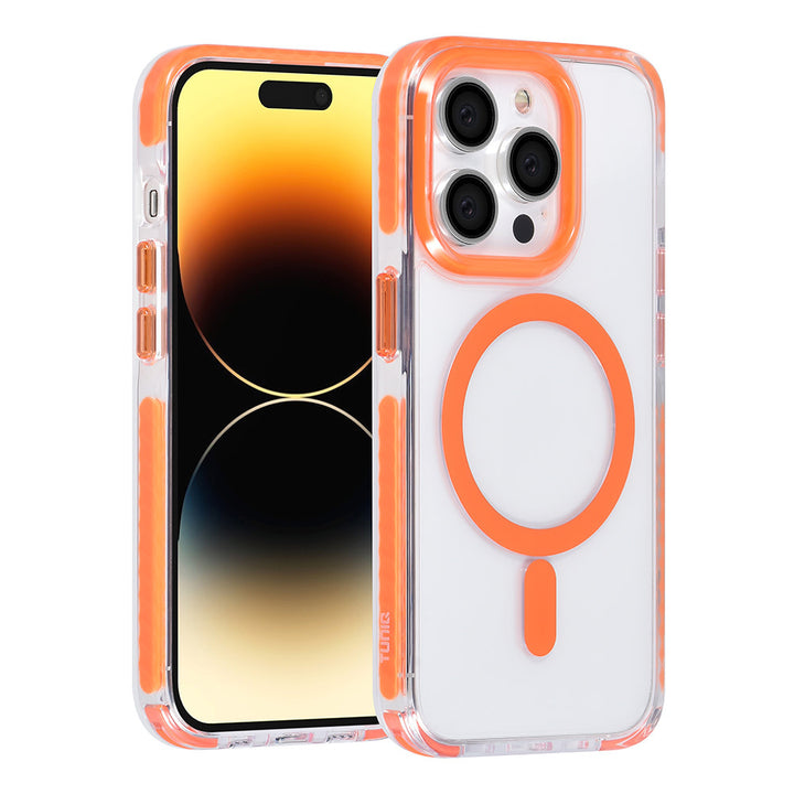 TUNIQ iPhone 14 Pro Backcover hoesje neck cord - magsafe - Oranje-Hoesjes-Ilumina Benelux