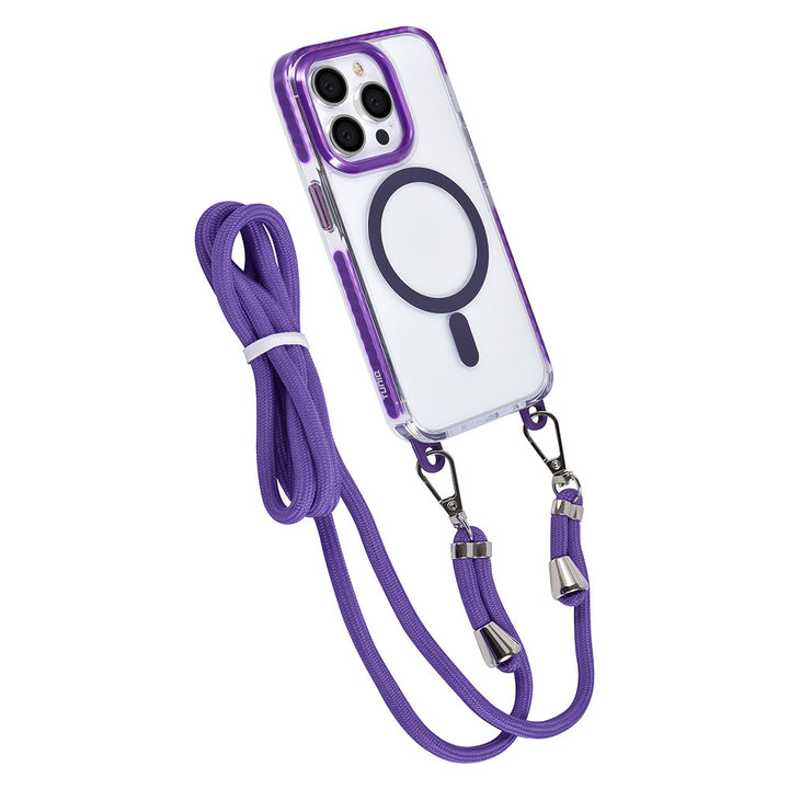 TUNIQ iPhone 14 Pro Backcover hoesje neck cord - magsafe - Paars-Hoesjes-Ilumina Benelux