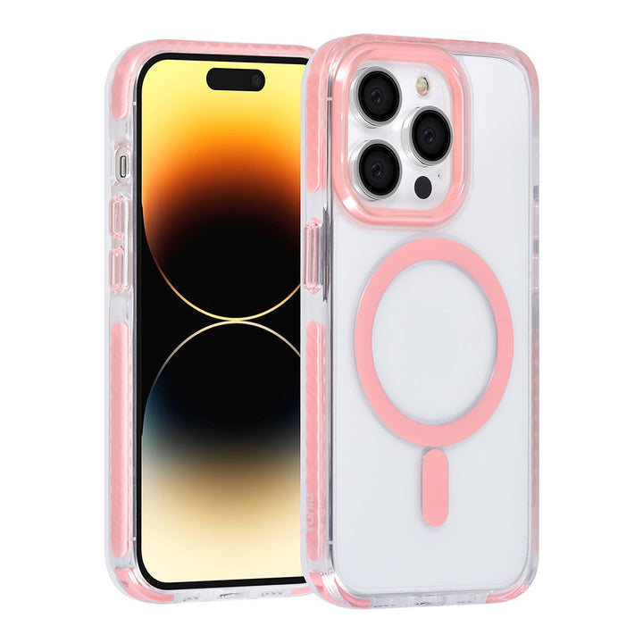 TUNIQ iPhone 14 Pro Backcover hoesje neck cord - magsafe - Roze-Hoesjes-Ilumina Benelux
