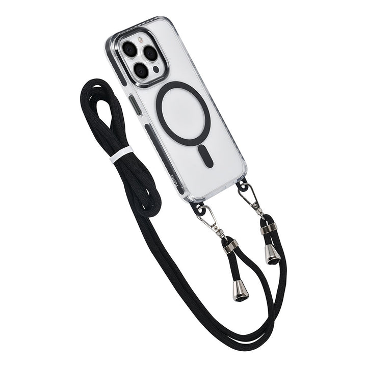 TUNIQ iPhone 14 Pro Backcover hoesje neck cord - magsafe - Zwart-Hoesjes-Ilumina Benelux