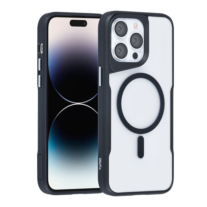 TUNIQ iPhone 14 Pro Max Back Cover hoesje Magsafe silicone - Zwart-Hoesjes-Ilumina Benelux