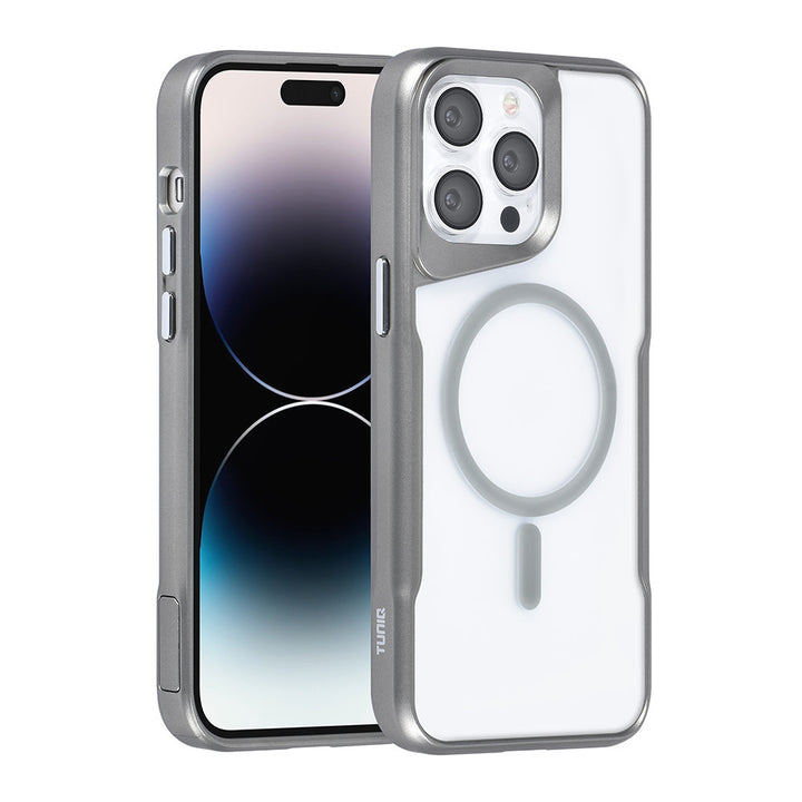 TUNIQ iPhone 14 Pro Max Backcover hoesje Magsafe silicone - Grijs-Hoesjes-Ilumina Benelux