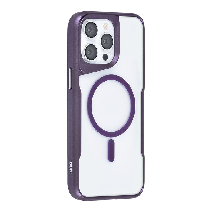 TUNIQ iPhone 14 Pro Max Backcover hoesje Magsafe silicone - Paars-Hoesjes-Ilumina Benelux