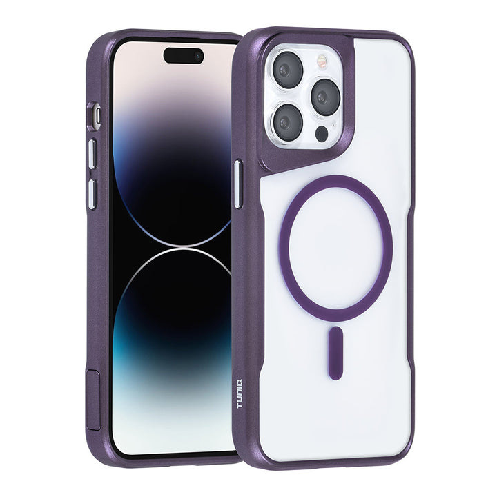 TUNIQ iPhone 14 Pro Max Backcover hoesje Magsafe silicone - Paars-Hoesjes-Ilumina Benelux