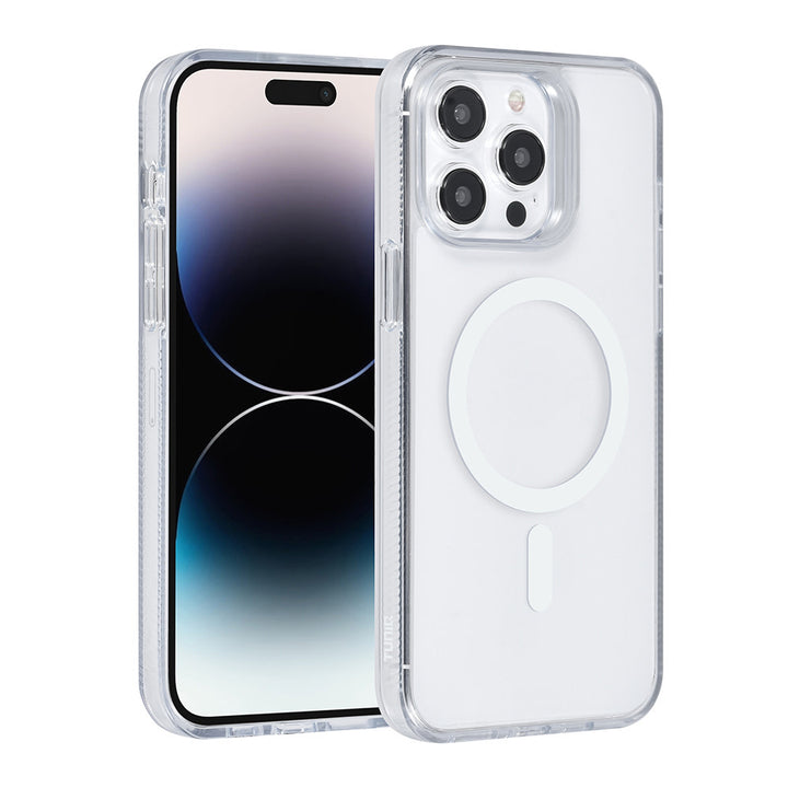 TUNIQ iPhone 14 Pro Max Backcover hoesje Magsafe silicone - Wit-Hoesjes-Ilumina Benelux