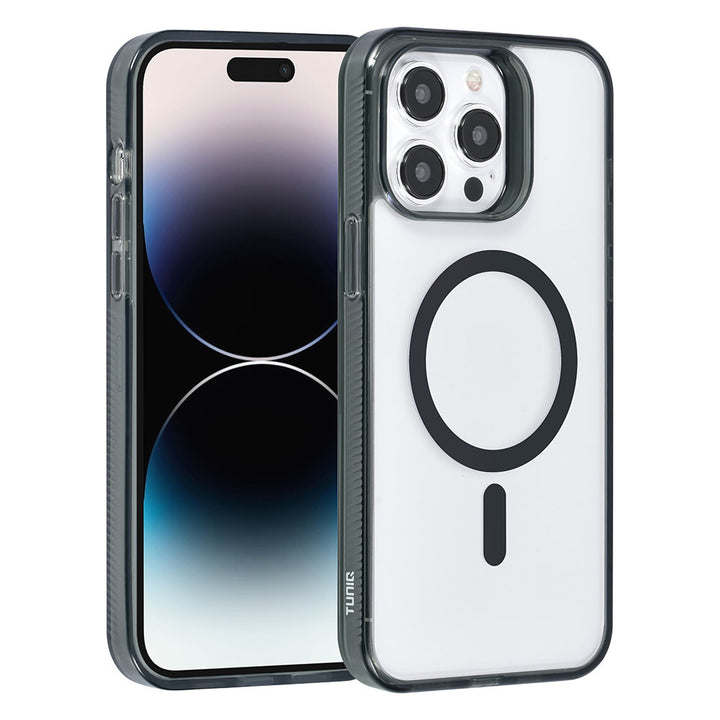 TUNIQ iPhone 14 Pro Max Backcover hoesje Magsafe silicone - Zwart-Hoesjes-Ilumina Benelux