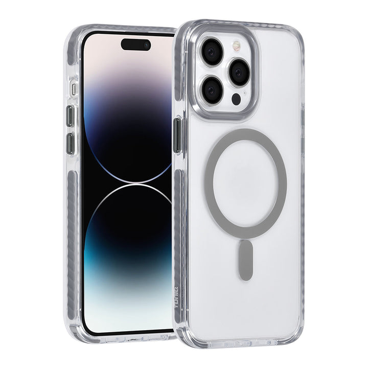 TUNIQ iPhone 14 Pro Max Backcover hoesje neck cord - magsafe - Grijs-Hoesjes-Ilumina Benelux