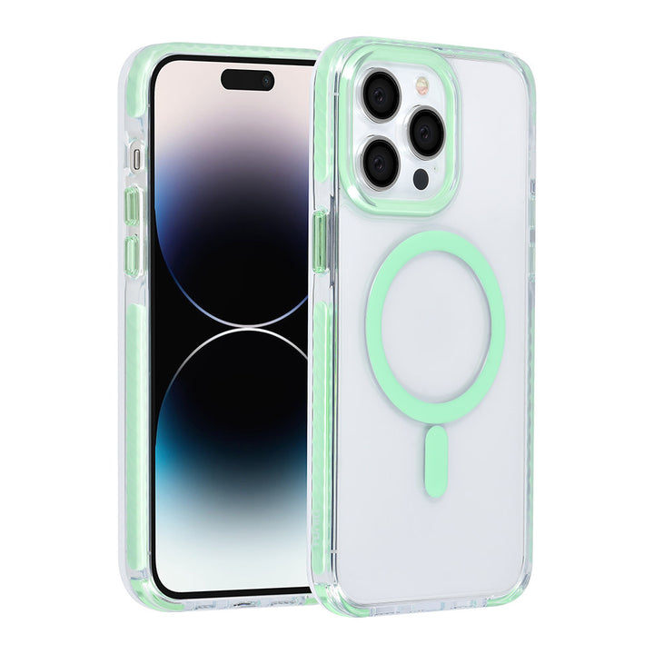 TUNIQ iPhone 14 Pro Max Backcover hoesje neck cord - magsafe - Groen-Hoesjes-Ilumina Benelux