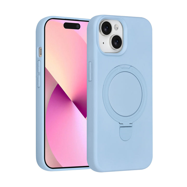TUNIQ iPhone 15 Backcover hoesje - Magsafe With Ring Stand - Hanger - Baby Blue-Hoesjes-Ilumina Benelux