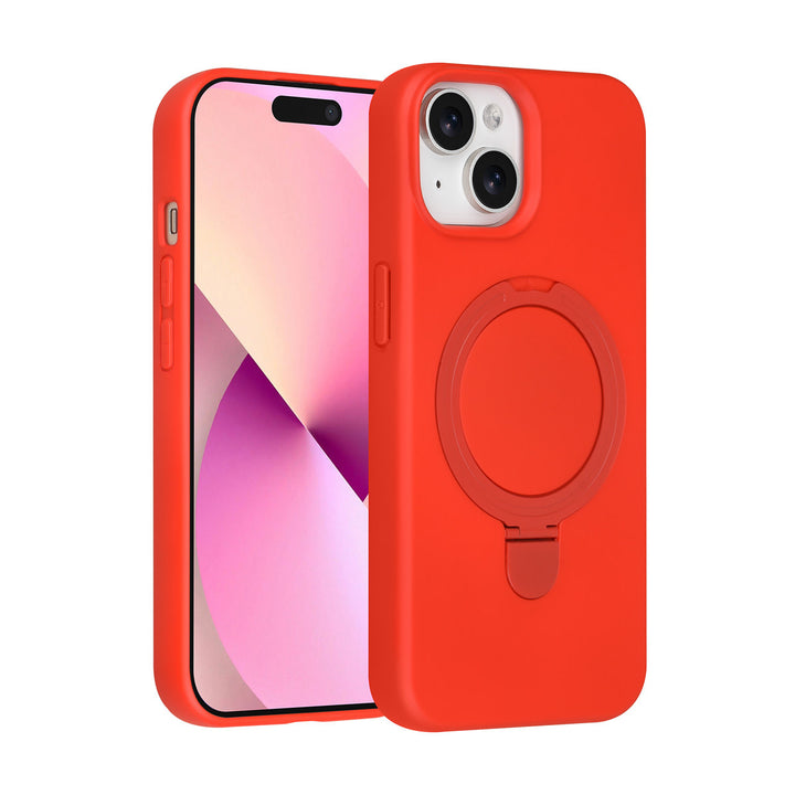 TUNIQ iPhone 15 Backcover hoesje - Magsafe With Ring Stand - Hanger - Classic Red-Hoesjes-Ilumina Benelux