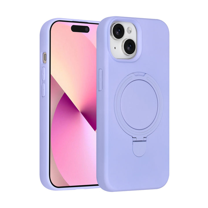 TUNIQ iPhone 15 Backcover hoesje - Magsafe With Ring Stand - Hanger - Lila-Hoesjes-Ilumina Benelux