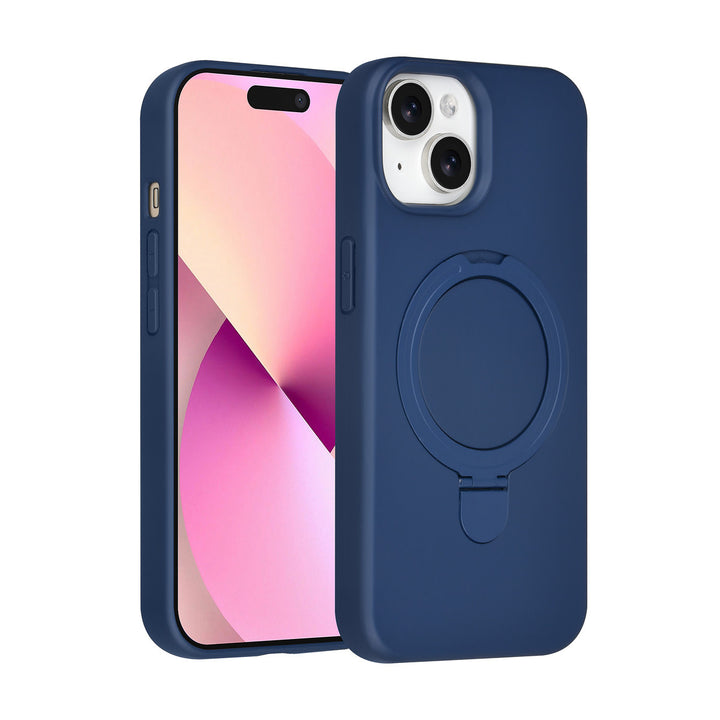 TUNIQ iPhone 15 Backcover hoesje - Magsafe With Ring Stand - Hanger - Navy Blue-Hoesjes-Ilumina Benelux