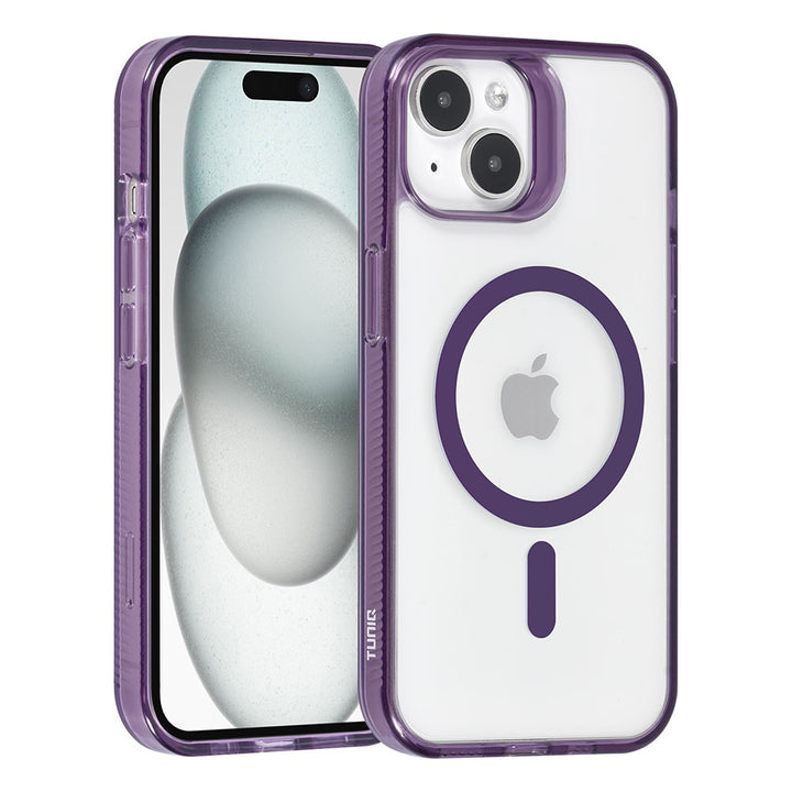 TUNIQ iPhone 15 Backcover hoesje Magsafe silicone - Paars-Hoesjes-Ilumina Benelux