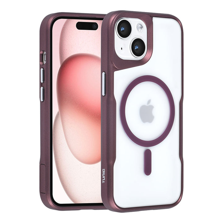 TUNIQ iPhone 15 Backcover hoesje Magsafe silicone - Rood-Hoesjes-Ilumina Benelux