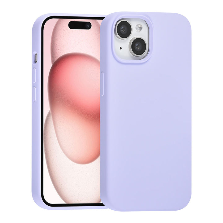 TUNIQ iPhone 15 Backcover hoesje Premium Liquid silicone - Paars-Hoesjes-Ilumina Benelux