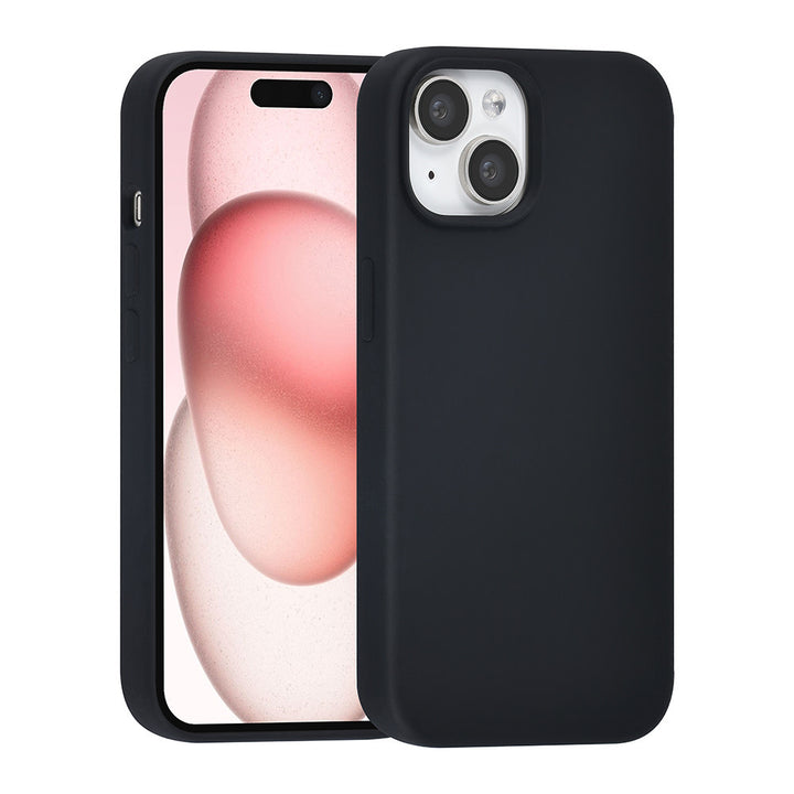 TUNIQ iPhone 15 Backcover hoesje Premium Liquid silicone - Zwart-Hoesjes-Ilumina Benelux
