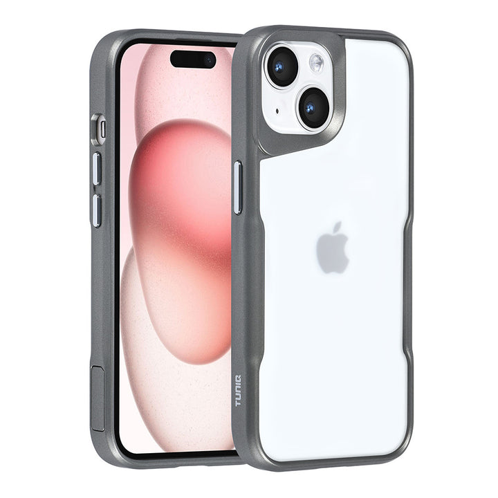 TUNIQ iPhone 15 Backcover hoesje Silicone - Grijs-Hoesjes-Ilumina Benelux