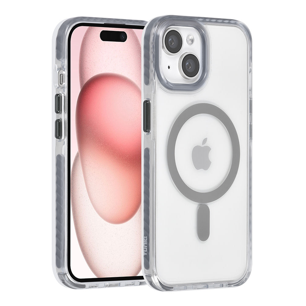 TUNIQ iPhone 15 Backcover hoesje neck cord - magsafe - Grijs-Hoesjes-Ilumina Benelux