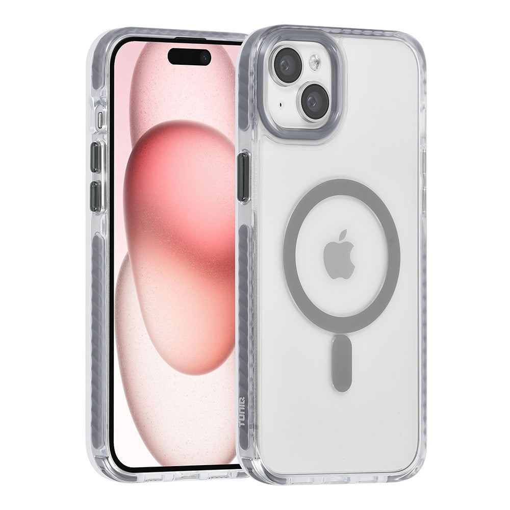 TUNIQ iPhone 15 Plus Backcover hoesje neck cord - magsafe - Grijs-Hoesjes-Ilumina Benelux