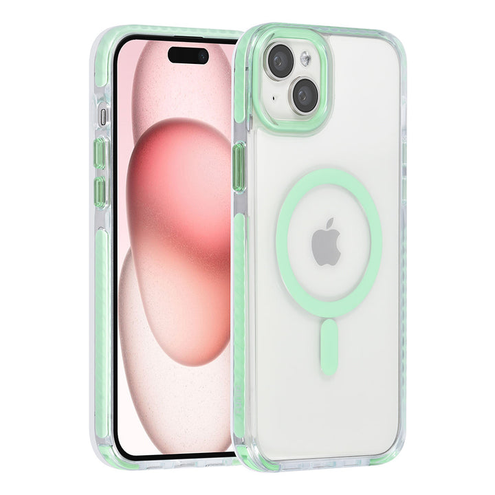 TUNIQ iPhone 15 Plus Backcover hoesje neck cord - magsafe - Groen-Hoesjes-Ilumina Benelux