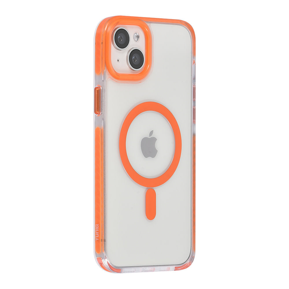 TUNIQ iPhone 15 Plus Backcover hoesje neck cord - magsafe - Oranje-Hoesjes-Ilumina Benelux