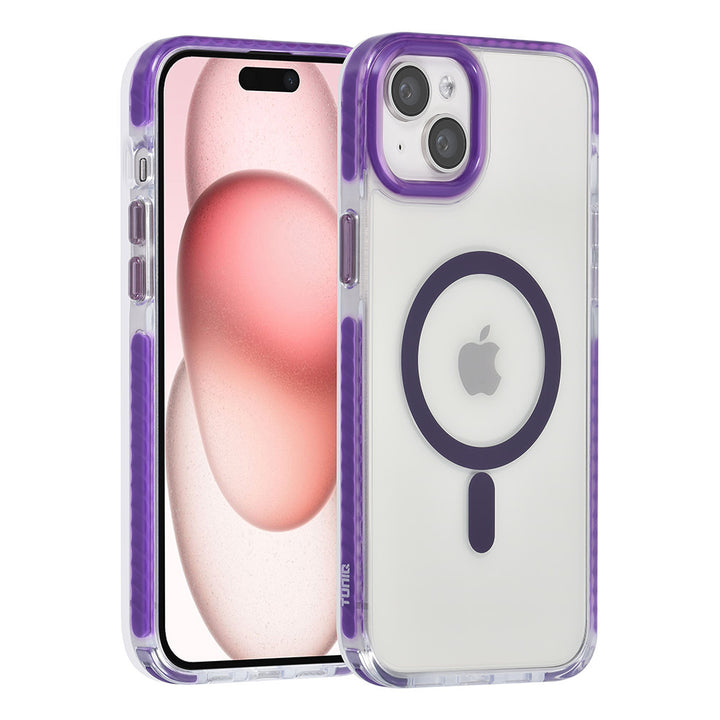 TUNIQ iPhone 15 Plus Backcover hoesje neck cord - magsafe - Paars-Hoesjes-Ilumina Benelux