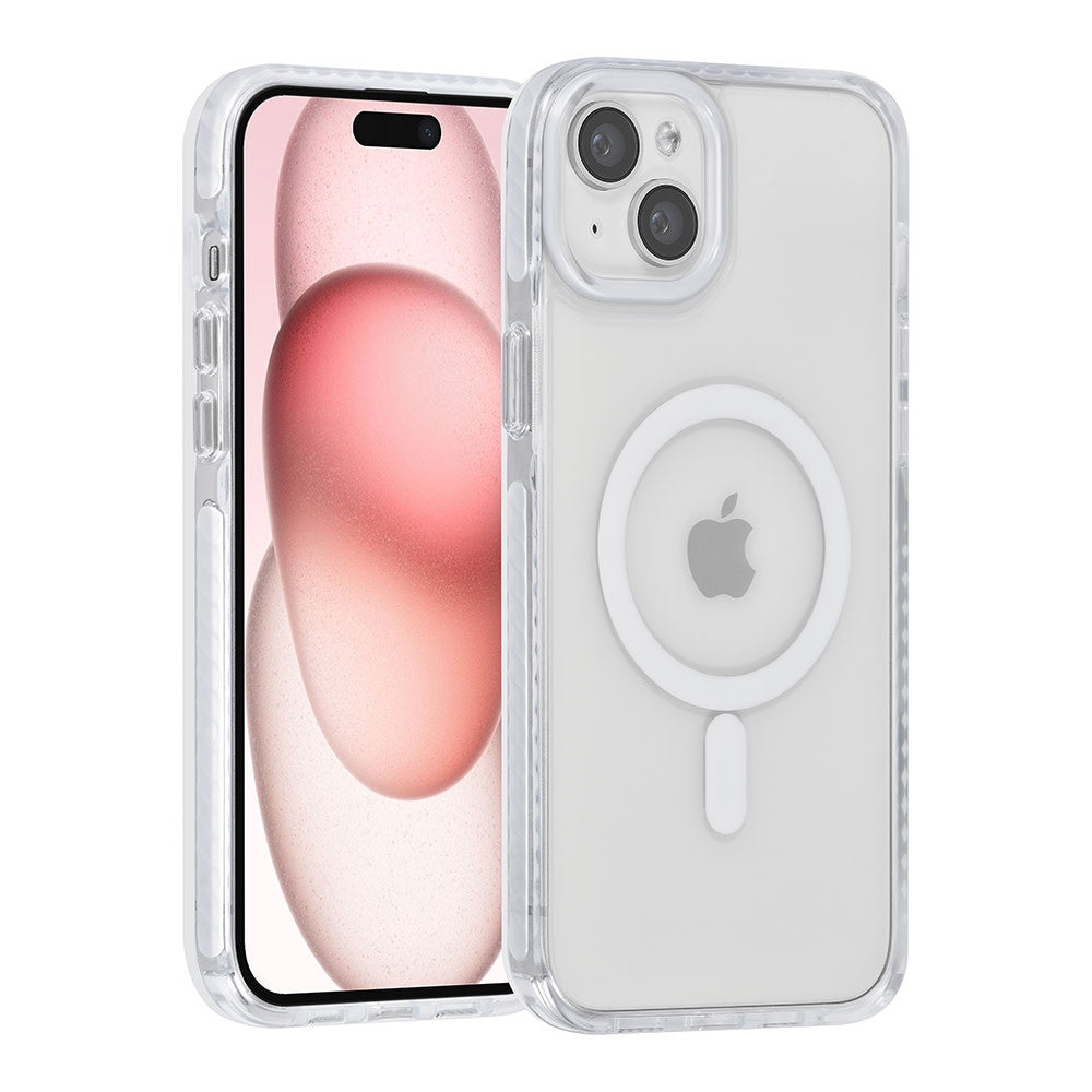 TUNIQ iPhone 15 Plus Backcover hoesje neck cord - magsafe - Wit-Hoesjes-Ilumina Benelux