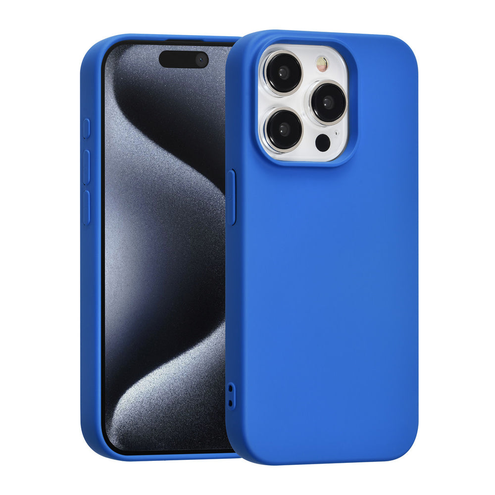 TUNIQ iPhone 15 Pro Backcover hoesje - Diepblauw-Hoesjes-Ilumina Benelux