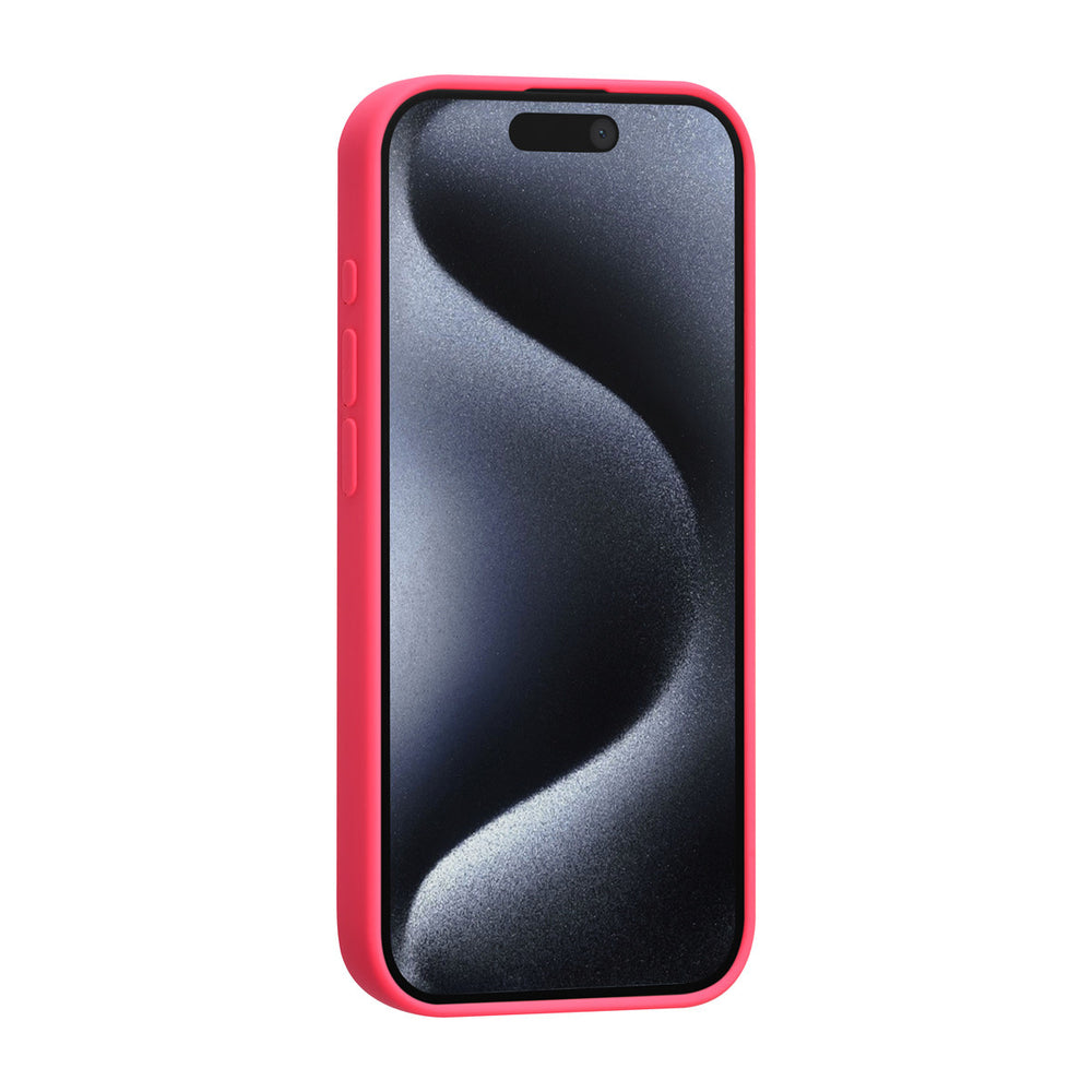 TUNIQ iPhone 15 Pro Backcover hoesje - Felroze-Hoesjes-Ilumina Benelux