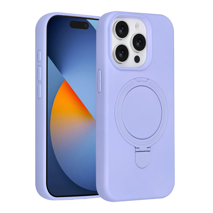 TUNIQ iPhone 15 Pro Backcover hoesje - Magsafe With Ring Stand - Hanger - Lila-Hoesjes-Ilumina Benelux