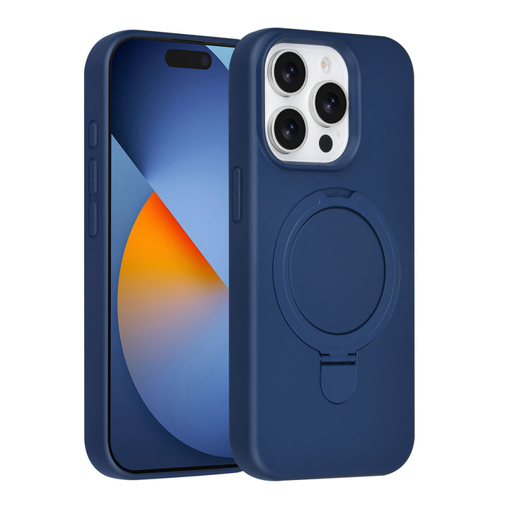 TUNIQ iPhone 15 Pro Backcover hoesje - Magsafe With Ring Stand - Hanger - Navy Blue-Hoesjes-Ilumina Benelux