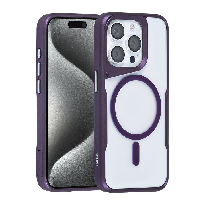 TUNIQ iPhone 15 Pro Backcover hoesje Magsafe silicone - Paars-Hoesjes-Ilumina Benelux
