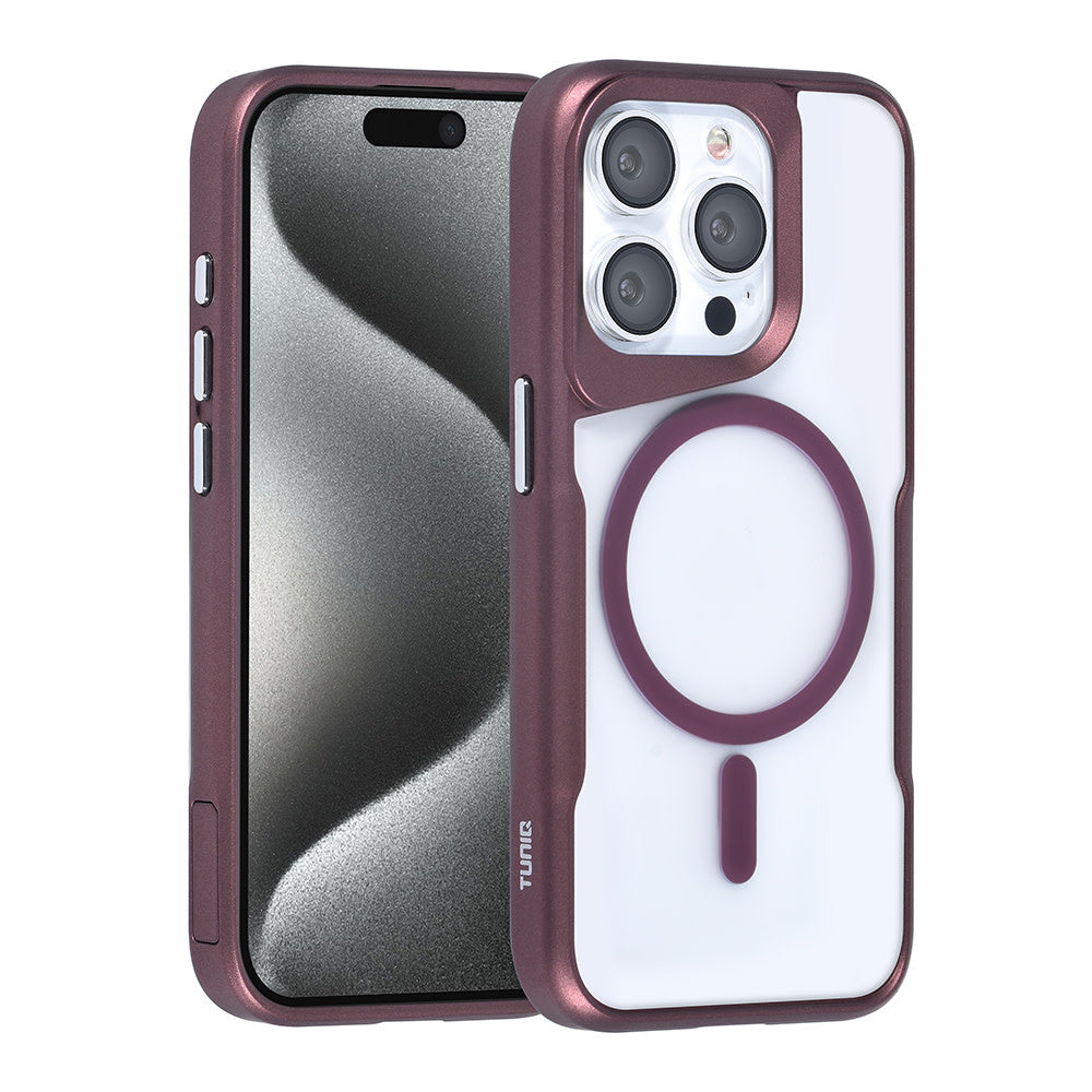 TUNIQ iPhone 15 Pro Backcover hoesje Magsafe silicone - Rood-Hoesjes-Ilumina Benelux