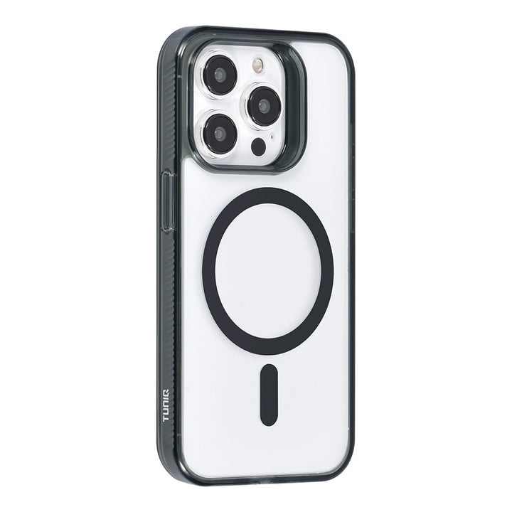 TUNIQ iPhone 15 Pro Backcover hoesje Magsafe silicone - Zwart-Hoesjes-Ilumina Benelux