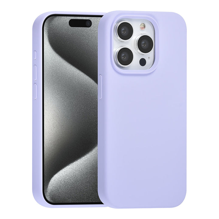 TUNIQ iPhone 15 Pro Backcover hoesje Premium Liquid silicone - Paars-Hoesjes-Ilumina Benelux