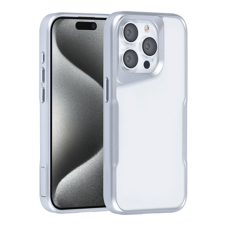 TUNIQ iPhone 15 Pro Backcover hoesje Silicone - Zilver-Hoesjes-Ilumina Benelux