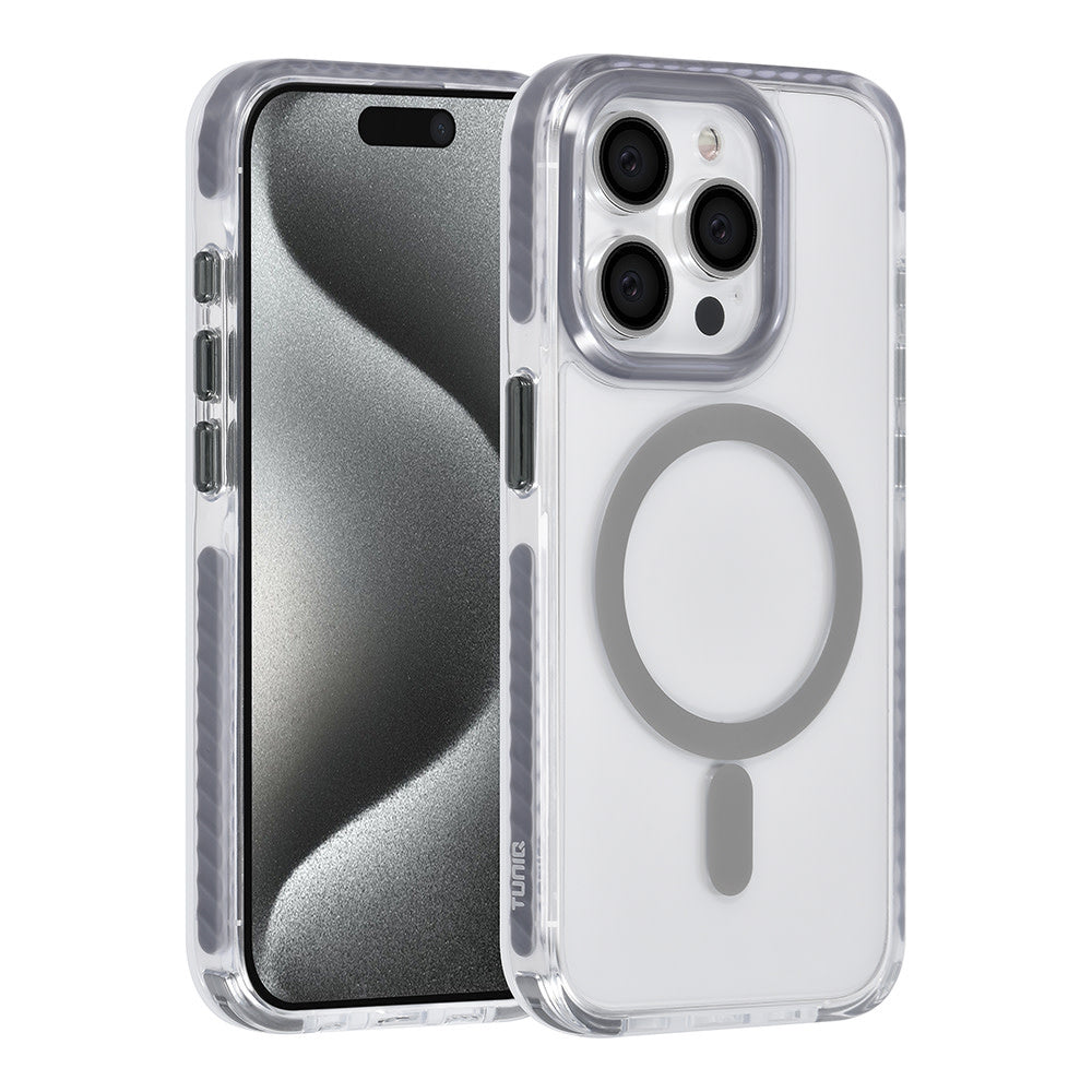 TUNIQ iPhone 15 Pro Backcover hoesje neck cord - magsafe - Grijs-Hoesjes-Ilumina Benelux