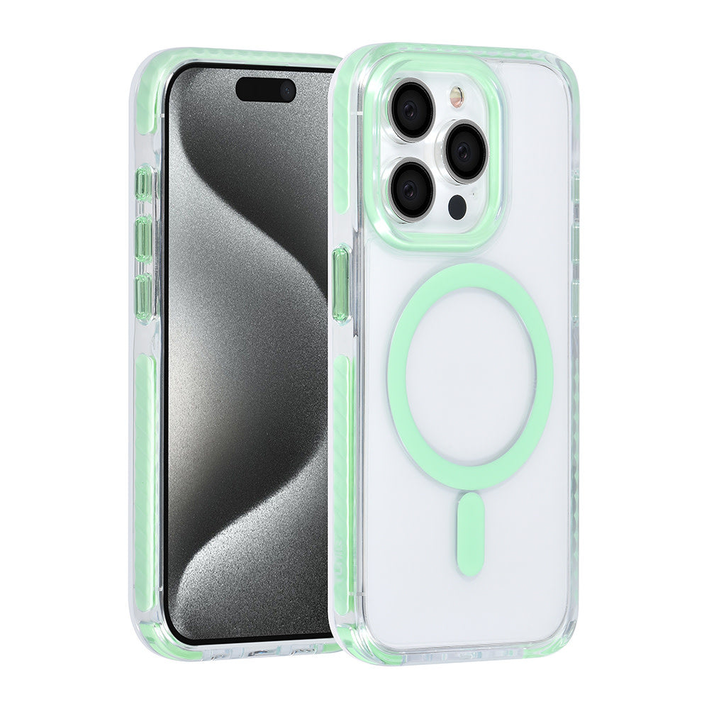 TUNIQ iPhone 15 Pro Backcover hoesje neck cord - magsafe - Groen-Hoesjes-Ilumina Benelux