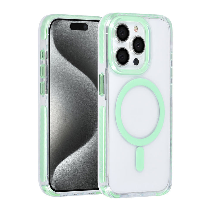 TUNIQ iPhone 15 Pro Backcover hoesje neck cord - magsafe - Groen-Hoesjes-Ilumina Benelux