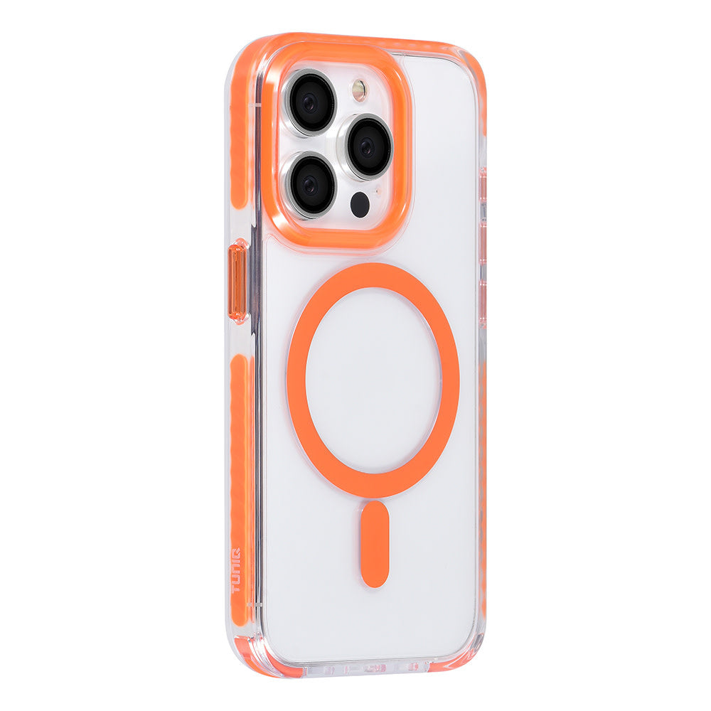 TUNIQ iPhone 15 Pro Backcover hoesje neck cord - magsafe - Oranje-Hoesjes-Ilumina Benelux