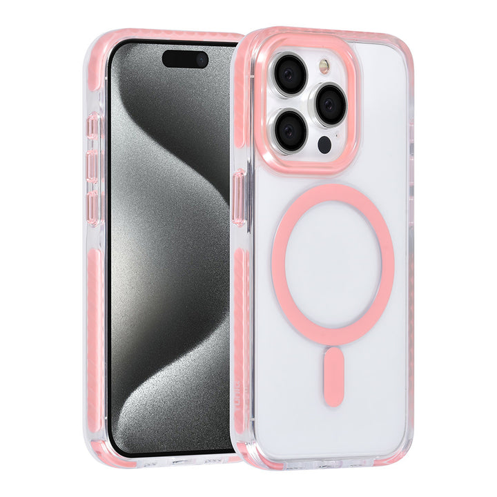 TUNIQ iPhone 15 Pro Backcover hoesje neck cord - magsafe - Roze-Hoesjes-Ilumina Benelux