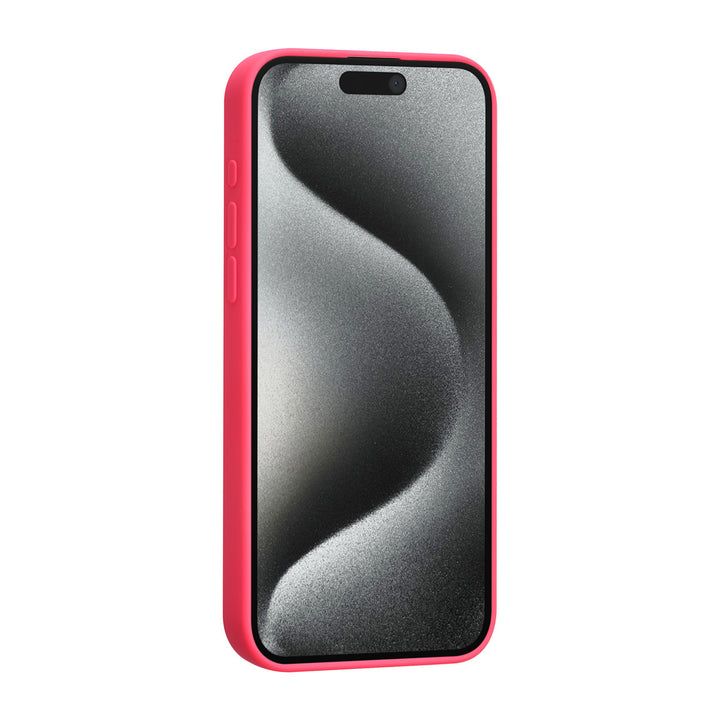 TUNIQ iPhone 15 Pro Max Backcover hoesje - Felroze-Hoesjes-Ilumina Benelux