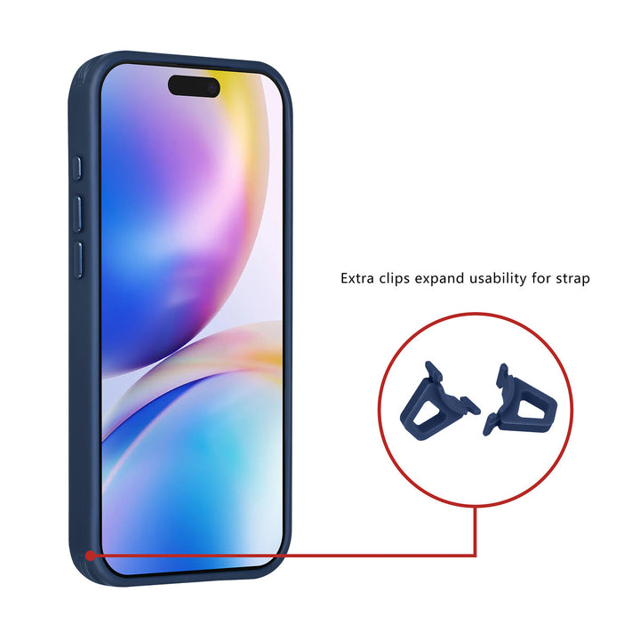 TUNIQ iPhone 15 Pro Max Backcover hoesje - Magsafe - Carbon Fiber - Shockproof - Blauw-Hoesjes-Ilumina Benelux