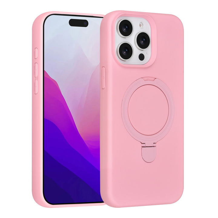 TUNIQ iPhone 15 Pro Max Backcover hoesje - Magsafe With Ring Stand - Hanger - Sakura Pink-Hoesjes-Ilumina Benelux
