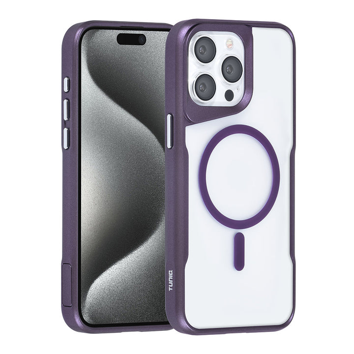 TUNIQ iPhone 15 Pro Max Backcover hoesje Magsafe silicone - Paars-Hoesjes-Ilumina Benelux