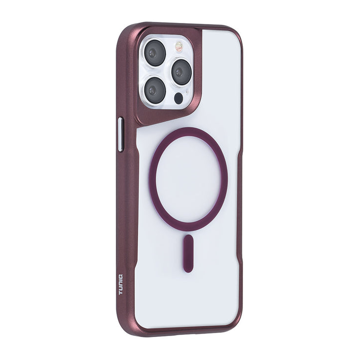 TUNIQ iPhone 15 Pro Max Backcover hoesje Magsafe silicone - Rood-Hoesjes-Ilumina Benelux