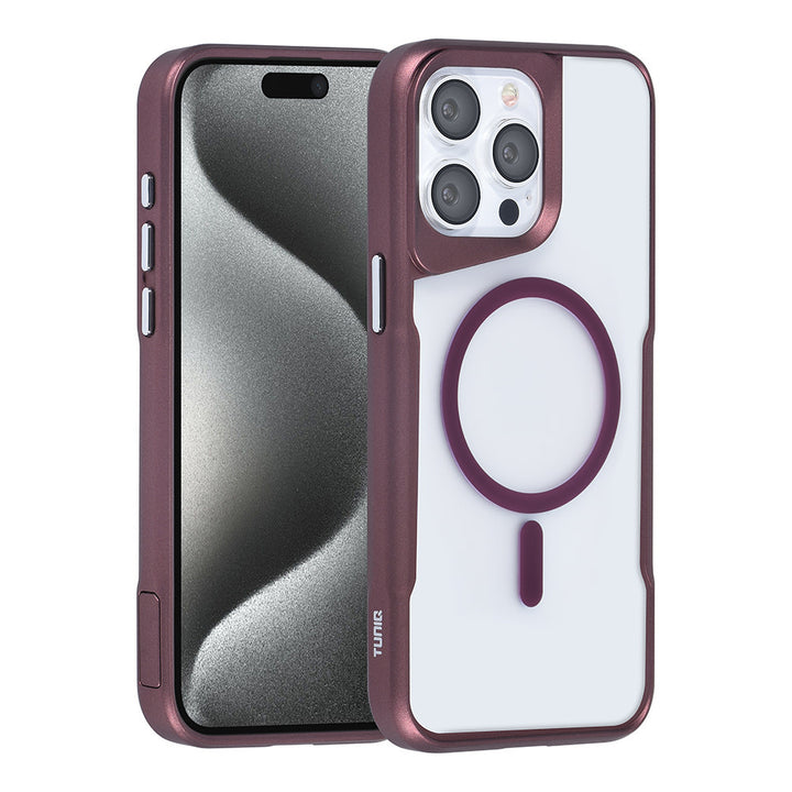 TUNIQ iPhone 15 Pro Max Backcover hoesje Magsafe silicone - Rood-Hoesjes-Ilumina Benelux
