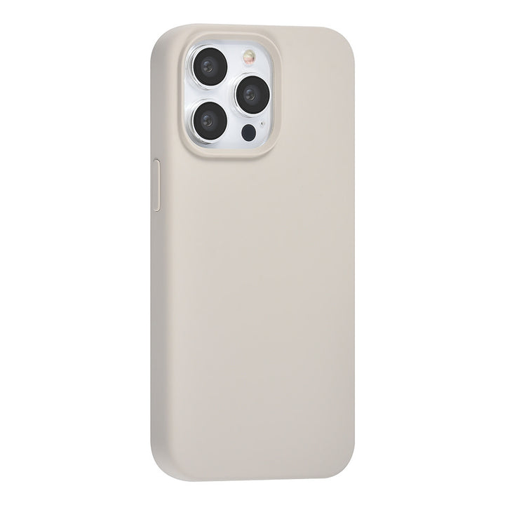 TUNIQ iPhone 15 Pro Max Backcover hoesje Premium Liquid silicone - Beige-Hoesjes-Ilumina Benelux